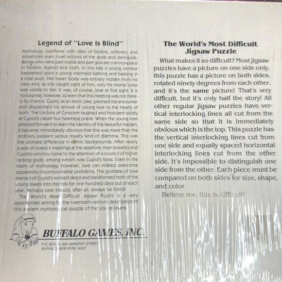 World's Most Difficult Jigsaw Puzzle Fantasy Edition 529 Pc Double Sided Sealed - Picture 3 of 3